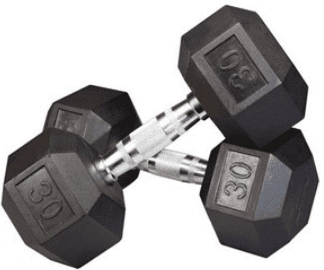 Body-Solid Rubber Hex Dumbbell
