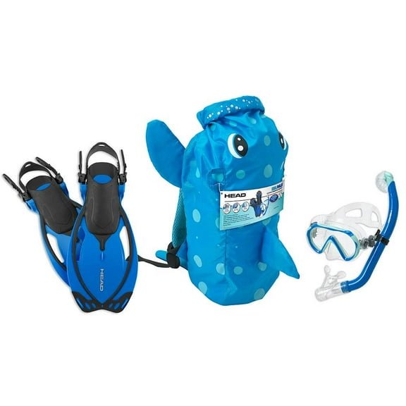 HEAD Sea Pals Jr. Kid's Children's Seal Snorkeling Swim Set, Large/Extra Large