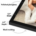 thumbnail image 3 of Americanflat 18x20 Picture Frame with Polished Plexiglass Streamline Collection Thin Border Wall - Black, 3 of 8