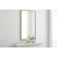thumbnail image 4 of Metal frame Rectangle Mirror 24 inch Brass, 4 of 5