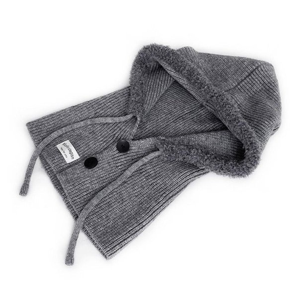 EZLIFE Pasamontañas de punto acogedor con cuello resistente al viento - Bufanda con capucha perfecta O5W2 B8B4