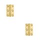 thumbnail image 1 of Speravity Bisagras con tornillos Conector de puerta Herramienta de artesanía Cerradura Ventanas lisas Bisagra plana Latón pulido Decorativo Ciego/1.5 pulg./Latón 2Conjunto, 1 of 6