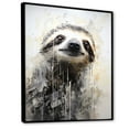 thumbnail image 2 of Designart "Pensive Tree Dweller II" Sloth Floater Framed Wall Art Living Room, 2 of 5