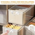 thumbnail image 4 of Large Capacity Handheld Storage Bag, Foldable and Collapsible Organizer with Reinforced Steel Frame, Made of Durable Non-Woven Fabric, Perfect for Storing Clothes, Toys, and Daily Necessities in Home, 4 of 11