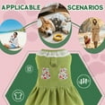 thumbnail image 3 of GASTROPOD Dog Dresses for Small Dogs Girl,Polyester Printed Everyday Dress Small Dog Costume,Walk-Ready with Lace Dog Dresses,Green,Xxl, 3 of 7