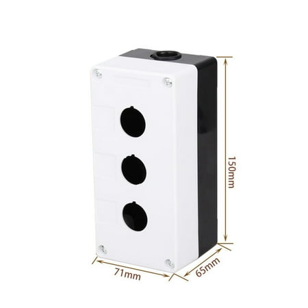 

Goodhd 22mm Hole Emergency Stop push button switch box waterproof Plastic Control box