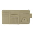 thumbnail image 2 of PBAZIH Multi-Functional Car Sun Visor Storage Clip, Eyeglass Organizer, Leather Document Pouch for Sunglasses, Cards, Bills, Easy Installation for Cars, Trucks, SUVs, and Minivans, 2 of 3