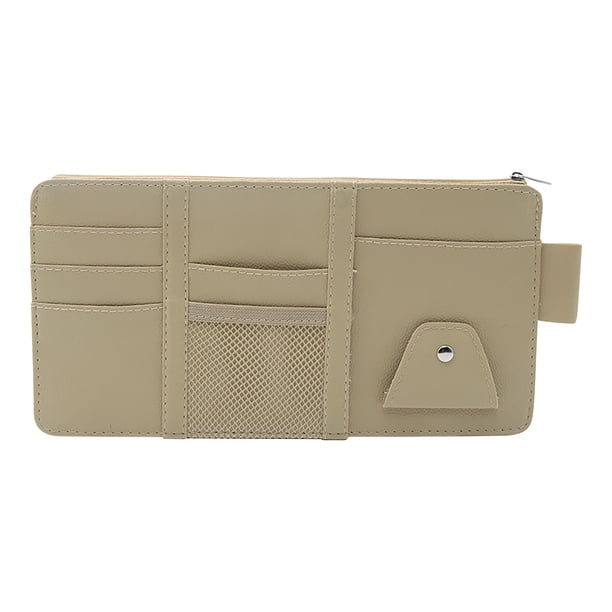 Visor Solar para Clip de Almacenamiento Del Coche, Organizador Multifuncional para Gafas Tarjetas Documentos Facturas Pluma, Organizador de Almacenamiento Del Coche