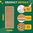 thumbnail image 2 of XIBUFE Cat Door Frame Protector 19.6x7.8 Inch, Sisal-Like Wall Scratcher, 2 of 7