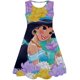 thumbnail image 1 of Vestido de princesa Jasmine de Disney, bonito vestido estampado para niñas, ropa informal de verano a la moda para niños, ropa para niñas con estampado 3D, manga de pétalo a la moda 9T Gao Jinjia LED, 1 of 2