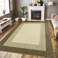 thumbnail image 1 of Area Rug – Modern Abstract 8x10 Machine Washable – Non-Slip, Non-Shedding – Low Pile Soft Gradient – Indoor Foldable Printed Mat – Bedroom, Living Room & Nursery –  Brown, 1 of 7