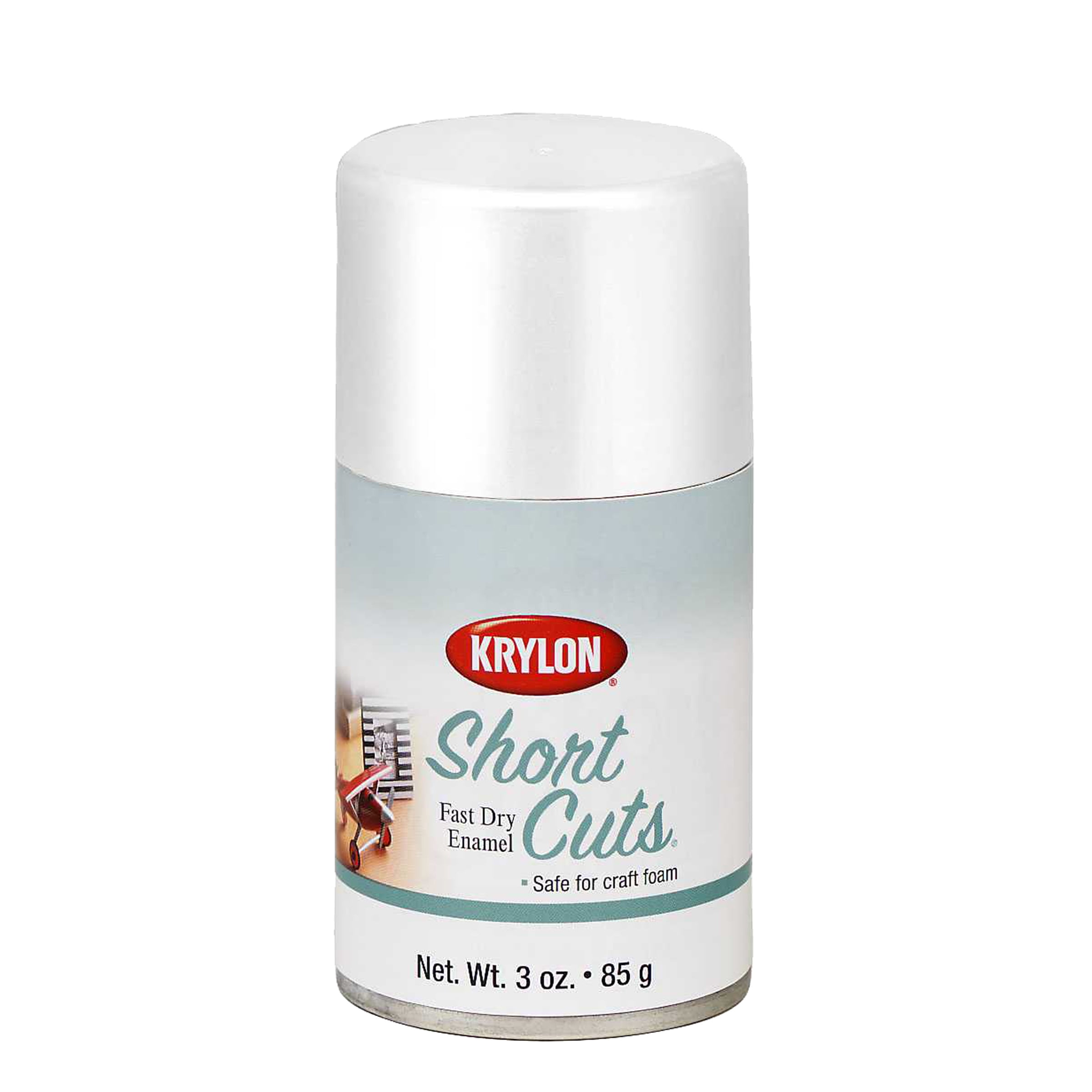 Krylon Short Cuts Spray Paint, Gloss White