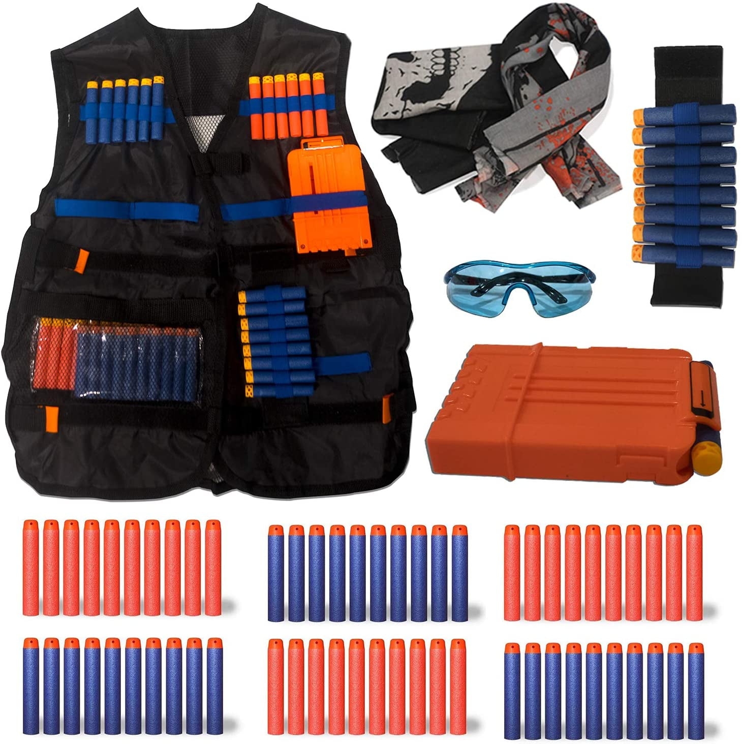 Kids Tactical Vest Kit For Nerf Guns N-Strike Elite Series With Refill ...