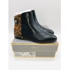 Louise et Cie Women's Oxford Lo-Tangie Leather Ankle Boots Black / Leopard US 6M