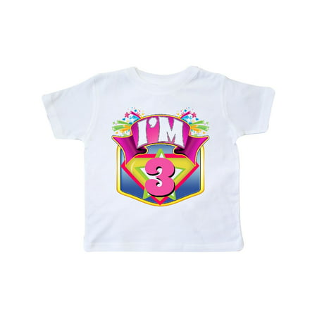 Superhero 3rd Birthday Pink Toddler T-Shirt