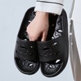 thumbnail image 2 of IEMIEMIEM Mens Shower Shoes Quick-Dry Bathroom Slippers with Drainage Hole Non-Slip Gym Slides Arch Support Pool Shower Sandals for Dorms 7-7.5 wide, 2 of 5