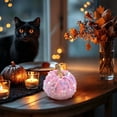 thumbnail image 3 of Pink Velvet Pumpkin Decor, Sequined Artificial Foam Pumpkin, 1 PC Fall, Thanksgiving & Halloween Table Centerpiece for Farmhouse Home Decor (Size Optional), 3 of 8