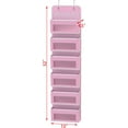 thumbnail image 2 of Simple Houseware Over Door/Wall Mount 6 Clear Window Pocket Organizer, Pink, 2 of 2