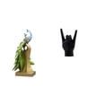 thumbnail image 1 of Figura de escritorio,Estante de estatua de pavo real para escritorio,decoración del hogar,Figura decorativa creativa para la oficina y el hogar.,Estatua del gesto de la roca,Estatuas y figuras, 1 of 8