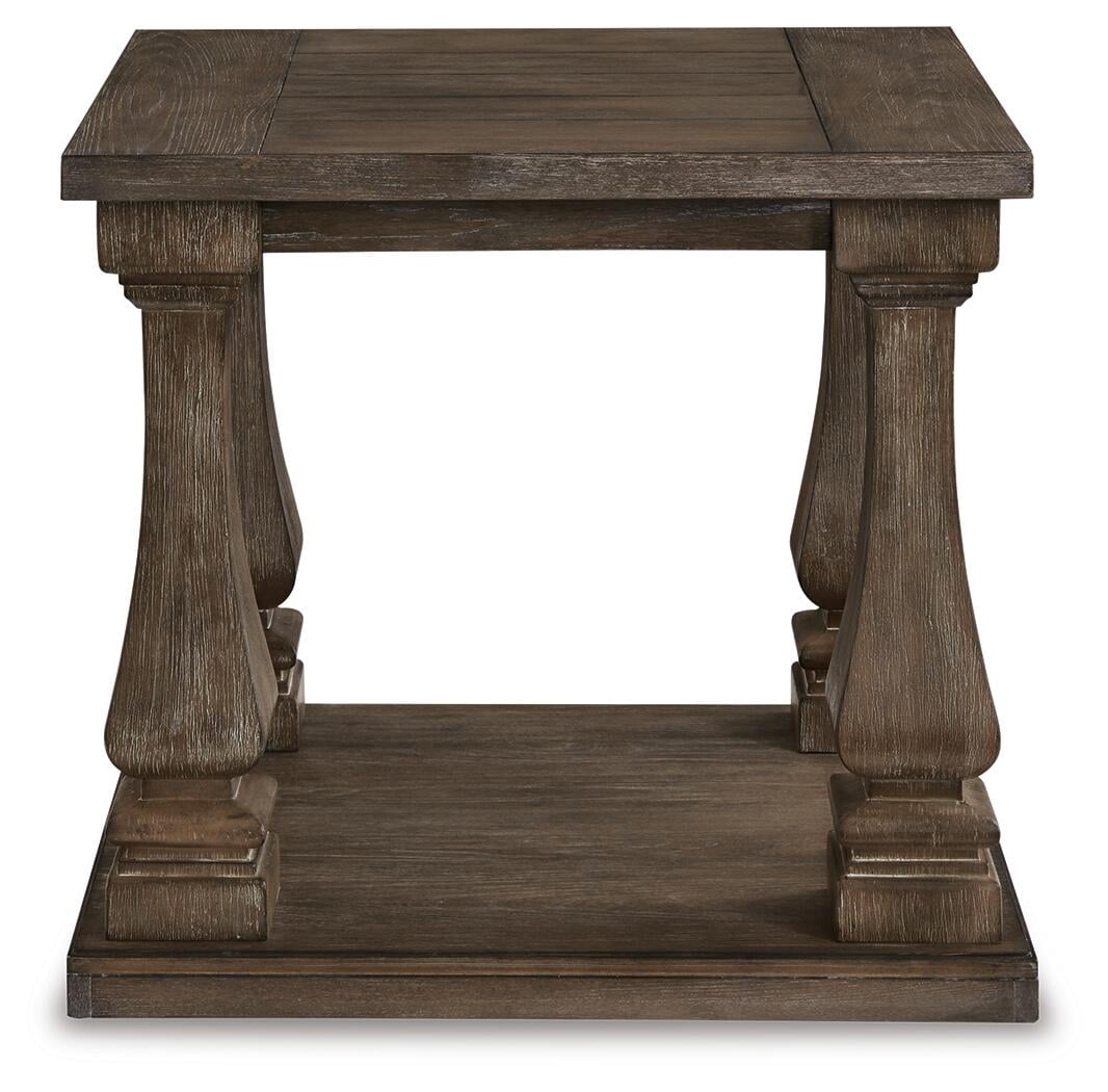 Signature Design by Ashley Casual Johnelle End Table  Gray