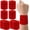 Dark Red, variant on 8 Pack Wrist Sweatbands Tennis Wrist Bands Absorbent Sweat Band for Men and Women, Breathable Cotton Sweatbands for Working Out, Football, Basketball, Running Athletic Sports