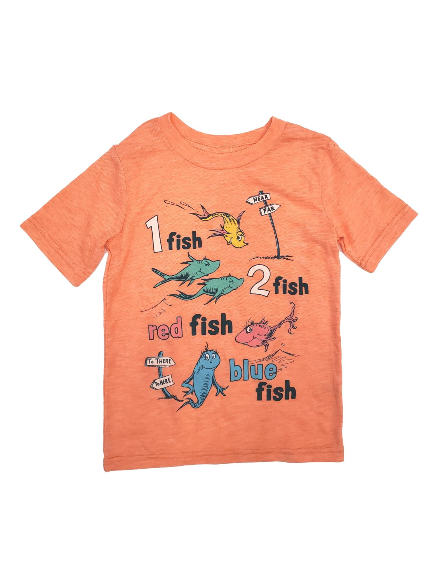Dr Seuss Boys Orange Short Sleeve One 