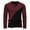 Wine, variant on WREESH Men's Fashion Henley Shirts Color Block Casual Pullover Patchwork Long Sleeve Round Neck T-Shirt Tops Blouse Khaki