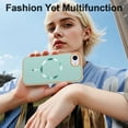 thumbnail image 6 of Dteck Magnetic for iPhone 16E (2025), Shockproof Ultra Slim Plating Electroplated PC TPU Drop-Resistant Cover Stylish Anti-Scratch Protection Shell Support Wireless Charging Cover, Green, 6 of 7