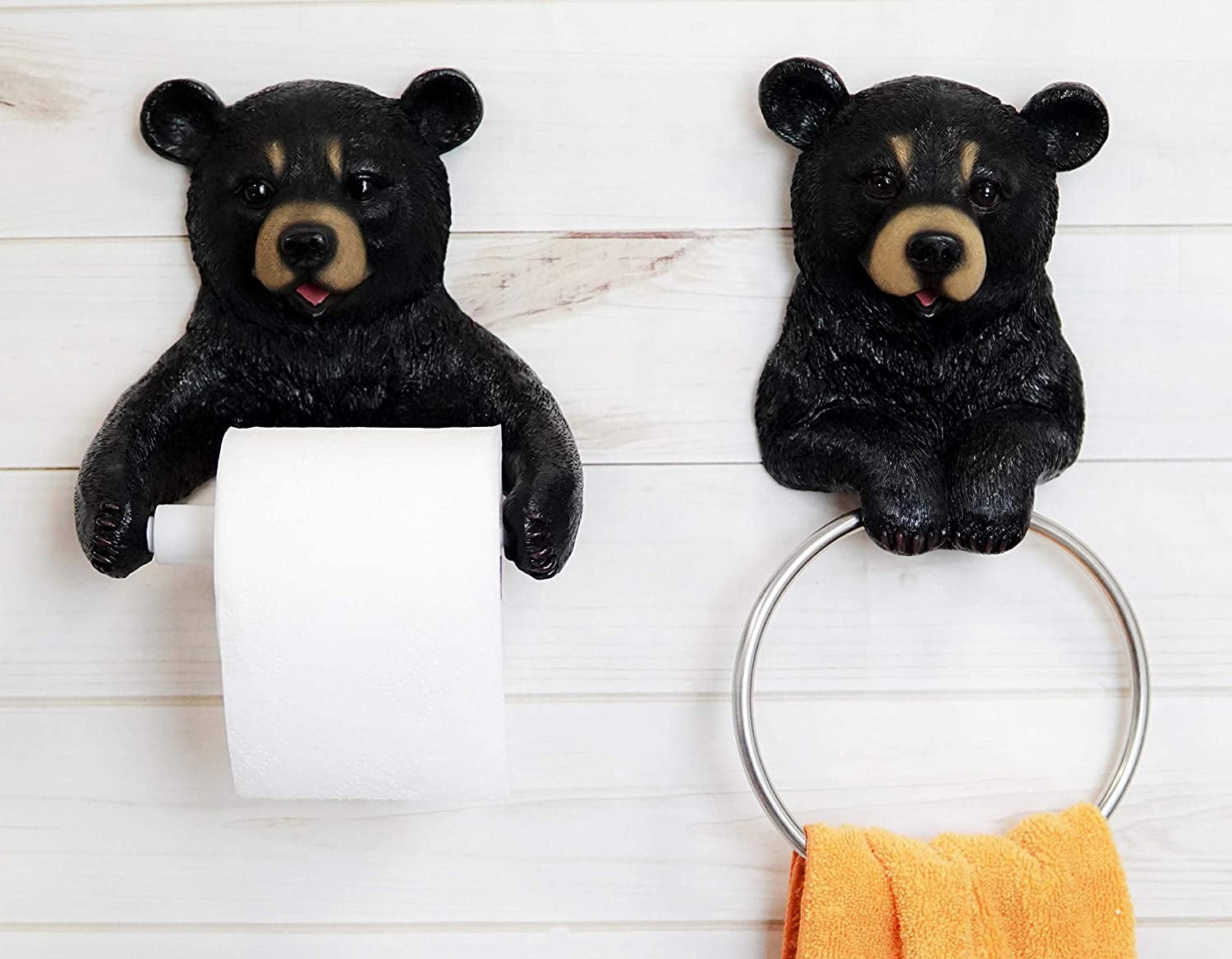 Black Bear 4 Piece Bathroom Set 