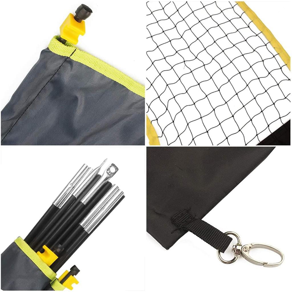 Innovative Outdoor Fun, Portable Tripod Volleyball Net Set, Lightweight Carbon Fiber Frame for Easy Setup and Mobility