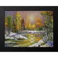 thumbnail image 2 of Chodyukov, Aleksander 24x19 Black Modern Framed Museum Art Print Titled - Winter Sun over the River, 2 of 5