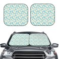 thumbnail image 2 of Balery Daisy Floral A Parasol para parabrisas de coche de 2 piezas | Parasol plegable para parabrisas delantero de coche para la mayoría de sedanes-Small, 2 of 6