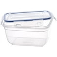 thumbnail image 3 of Superio Sealed Food Storage Containers, 10 Cup, 80 Oz, Airtight Leak Proof Meal Prep Containers, Rectangle Shape, Microwave and freezer safe, BPA-free Plastic (4, 2.5 Quart), 3 of 5