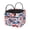 American Flag Hibiscus Print, variant on Uourmeti Patchwork Cat Book Print Polyester Quilted Storage Basket with Large Capacity for Home, Washable Storage Basket for Books