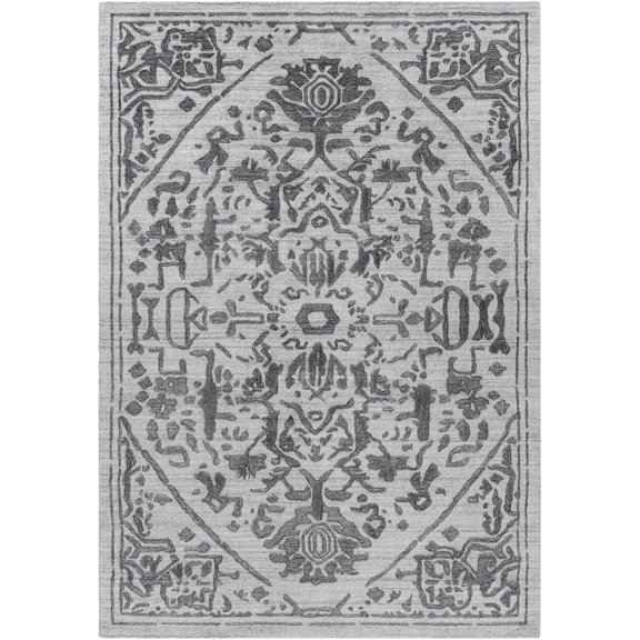 BoutiqueRugs Darfield Traditional Area Rug - Black, Light Gray - 2' x 3'