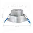thumbnail image 4 of Bewildely 3*1W LED Luz de techo Foco empotrable Downlight Blanco frío 100-245V Iluminación y accesorios cálido Bewildely HA026101-02, 4 of 6