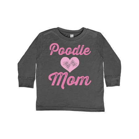 

Inktastic Poodle Mom Cute Dog Gift Gift Toddler Toddler Girl Long Sleeve T-Shirt