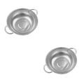 thumbnail image 1 of mmirethe Stainless Steel Sink Dish Drying Rack Organizer Drain Sink Plastic Basket Silver 13.58 Inch 2Set, 1 of 1