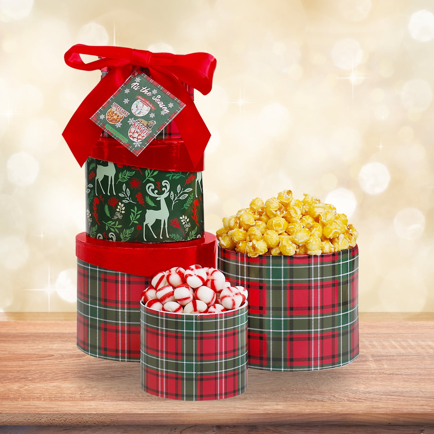 Alder Creek Gift Baskets Good Tidings Gift Tower (4 Items)