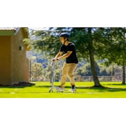 Razor PowerWing DLX Caster Scooter - Silver/Green, 3-Wheeled Drifting Ride-on for Child 6+