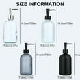 thumbnail image 5 of 410ml Glass Liquid Soap Dispenser with Stainless Press for Hand Sanitizers Lotion Bottle, 5 of 11