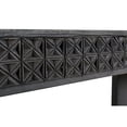 thumbnail image 4 of Jamboree Solid Wood Hand-Carved Console Table in Gray, 4 of 5