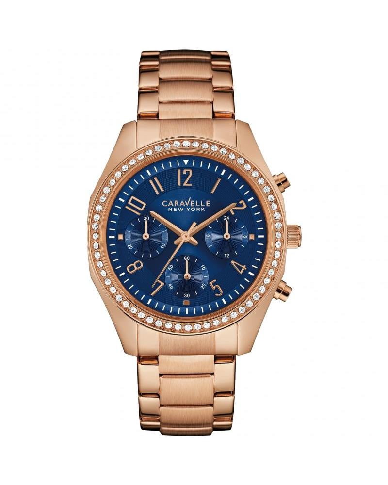 Caravelle Ladies Chronograph By Bulova Champagne Dial 36mm Caravelle By Bulova Women main image 3