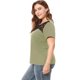 thumbnail image 4 of Top de mujer Agnes Orinda de encaje malhueca informal verde ejercito XXL, 4 of 6