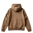 thumbnail image 5 of Leopard Hoodie for Women Oversized Y2k Fall Sweatshirts with Pockets (Coffee XL), 5 of 5