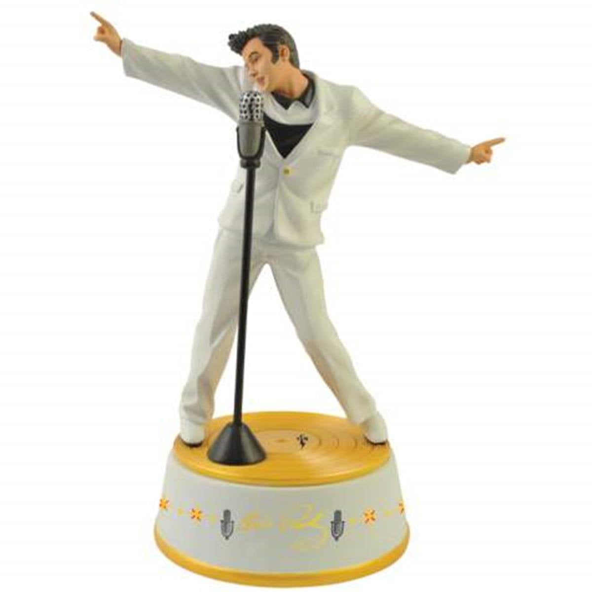 Nylon Exemption Calamity 7.75 Inch Elvis Presley Wearing White Suit with Microphone Figurine -  Walmart.com
