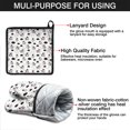 thumbnail image 7 of White Cow Cloud Pattern Kitchen Oven Mitt and Pot Holder Sets 2 Pcs for Baking, Cooking and Grilling, Heat Resistant Up To 392 °F, 7 of 7