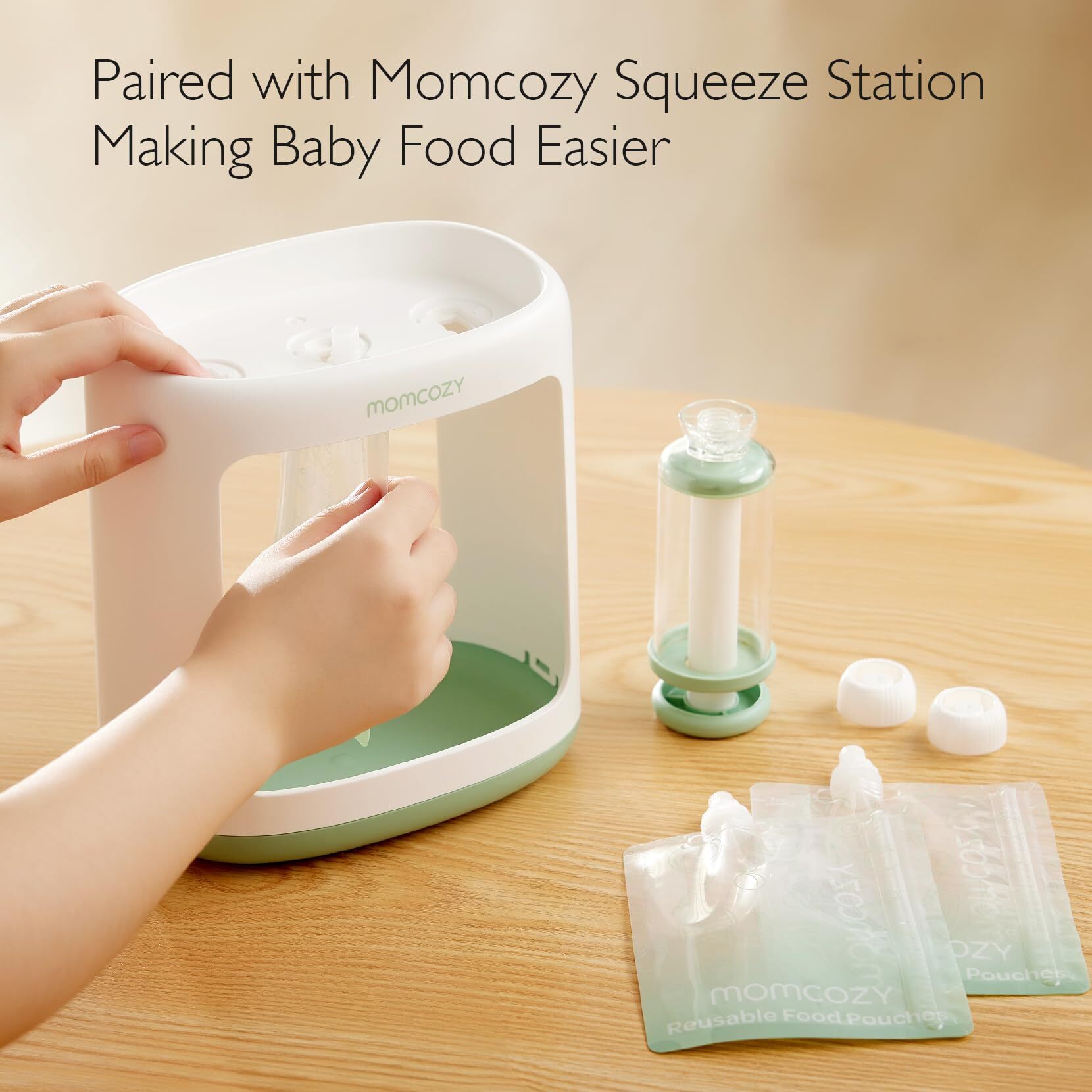 Momcozy Reusable Baby Food Pouches for Toddlers, 7oz photo 4