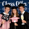 thumbnail image 3 of 24pcs Graduation Photo Booth Props Set, Funny Creative Party Decor with Double-Sided Tape, DIY Scene Layout Supplies for Graduation Party, Prom & Graduation Celebration, Pink, 3 of 5