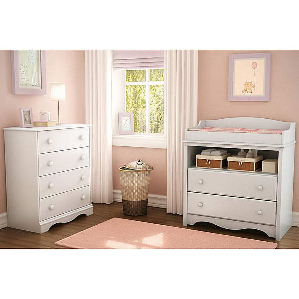 South Shore Angel Traditional 4 Drawers Chest, White - image 3 of 4